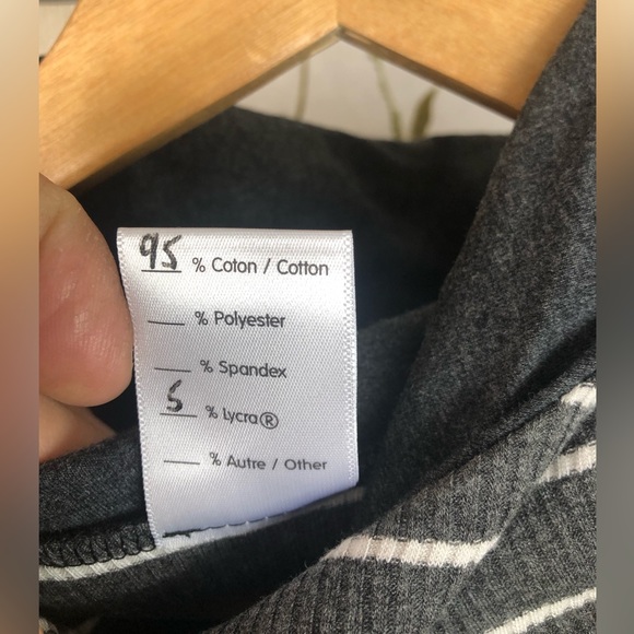 APRT Amazing Sleeveless Hoodie Stripe Tee. Women Size Medium. - Picture 9 of 9